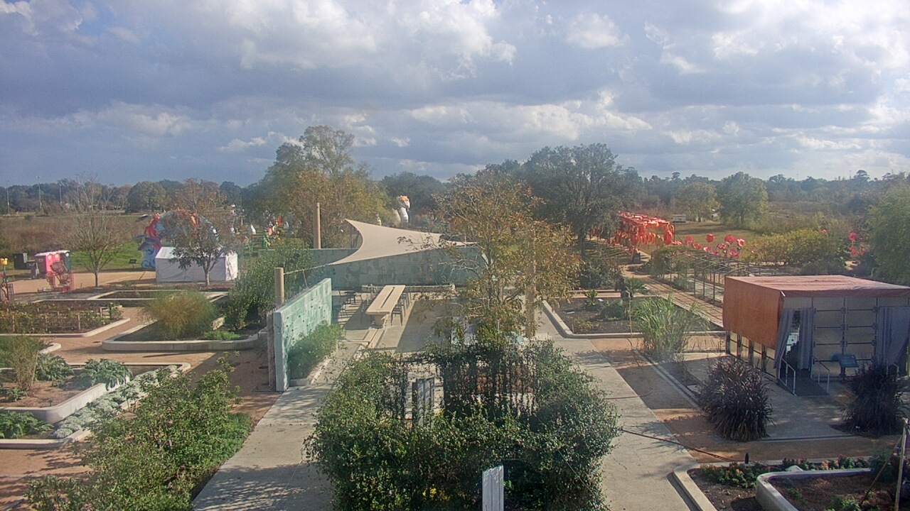 Thumbnail for current weather camera view from Houston Botanic Garden in Houston, Texas