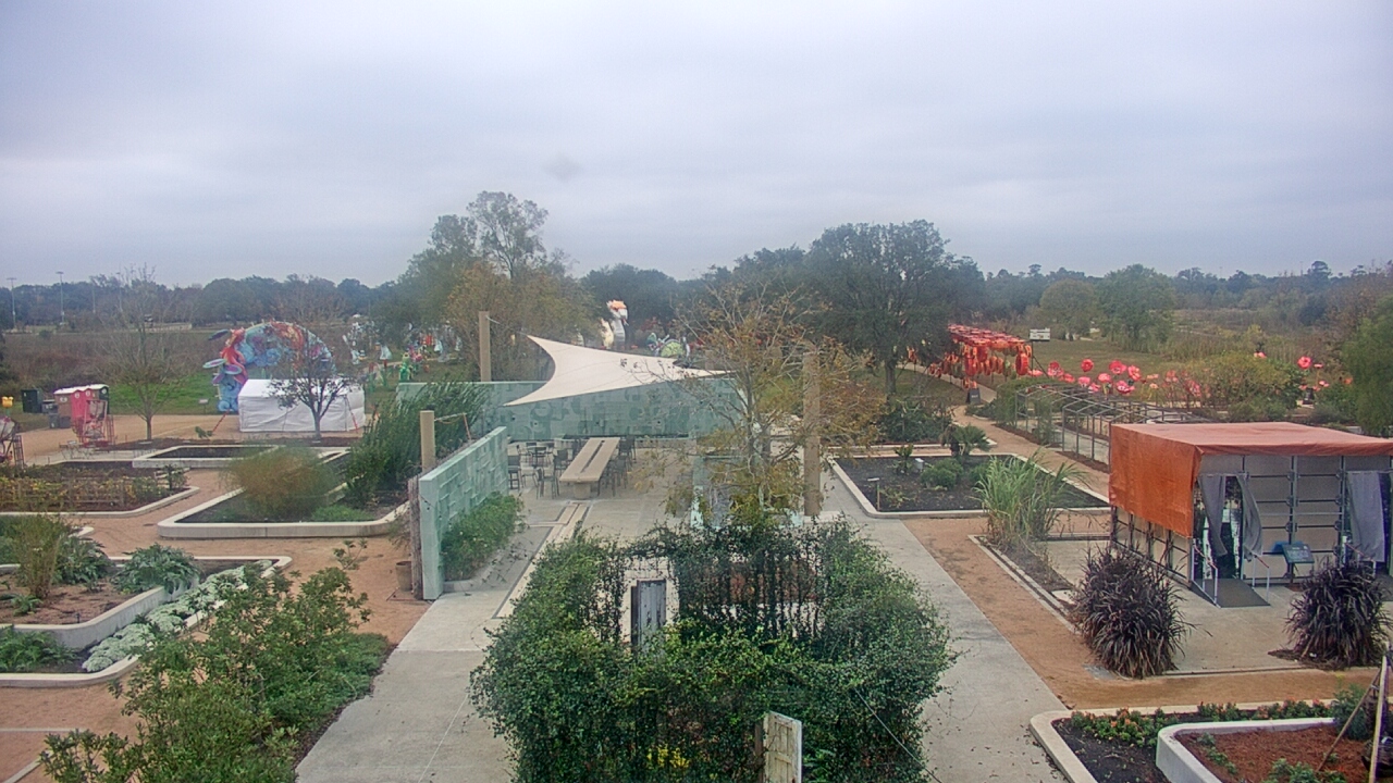 Thumbnail for current weather camera view from Houston Botanic Garden in Houston, Texas