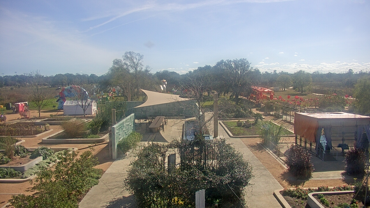 Thumbnail for current weather camera view from Houston Botanic Garden in Houston, Texas
