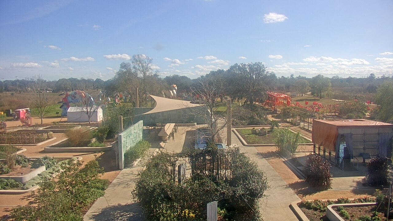 Thumbnail for current weather camera view from Houston Botanic Garden in Houston, Texas