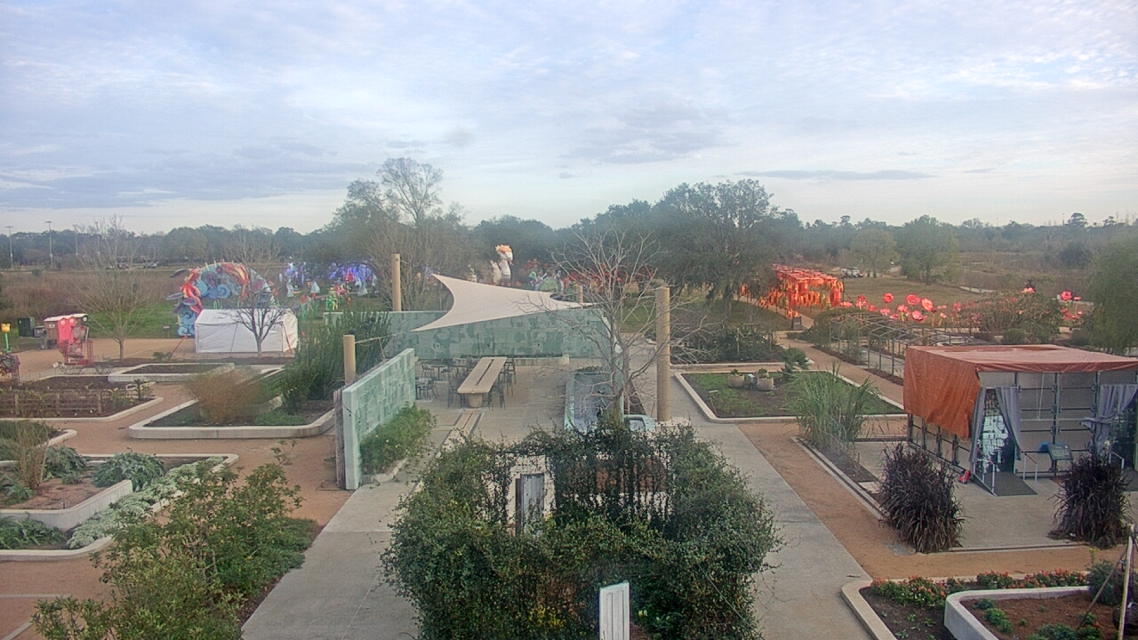 Thumbnail for current weather camera view from Houston Botanic Garden in Houston, Texas