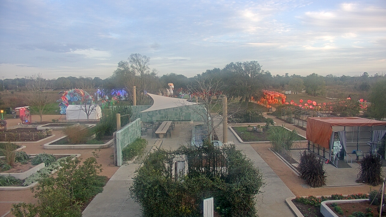 Thumbnail for current weather camera view from Houston Botanic Garden in Houston, Texas
