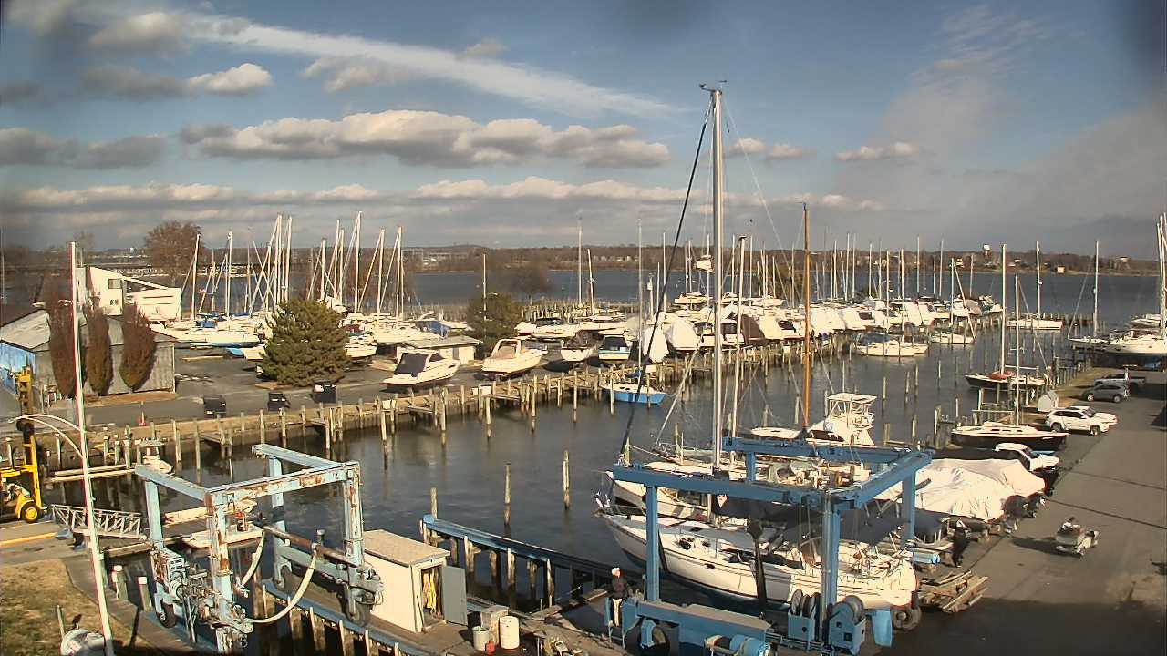 Thumbnail for current weather camera view from Tidewater Marina in Havre de Grace, Maryland