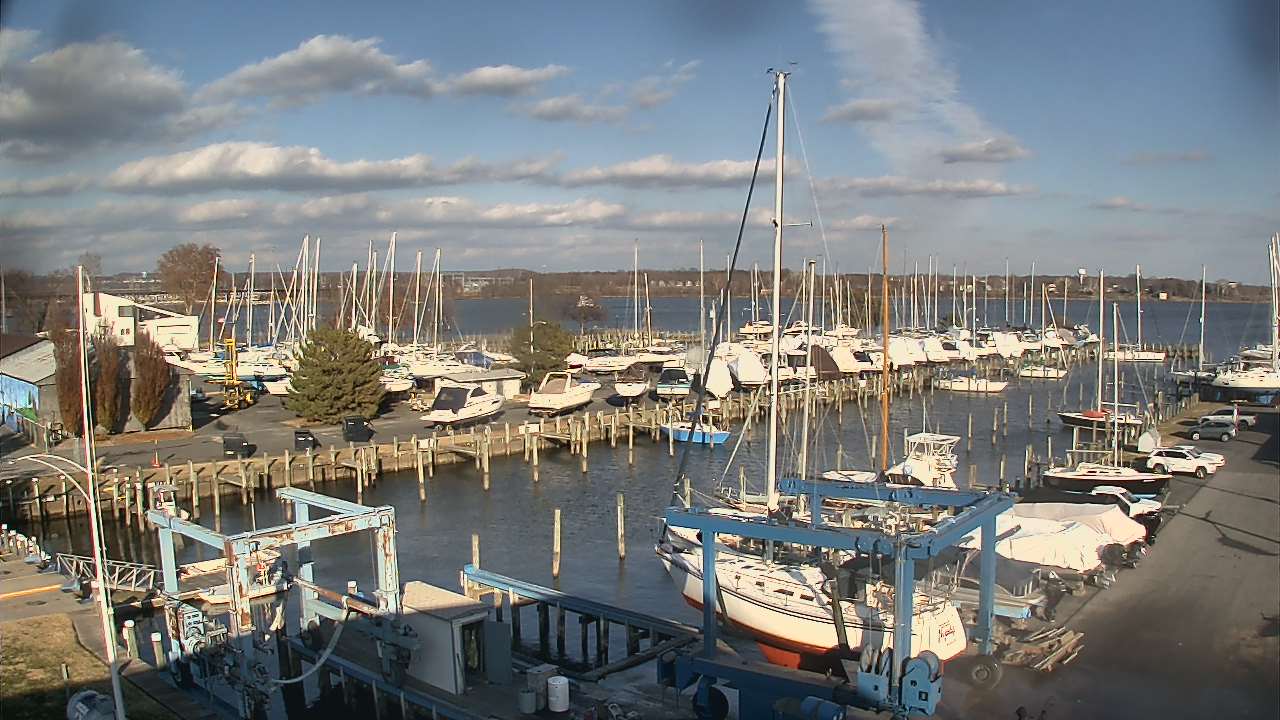 Thumbnail for current weather camera view from Tidewater Marina in Havre de Grace, Maryland