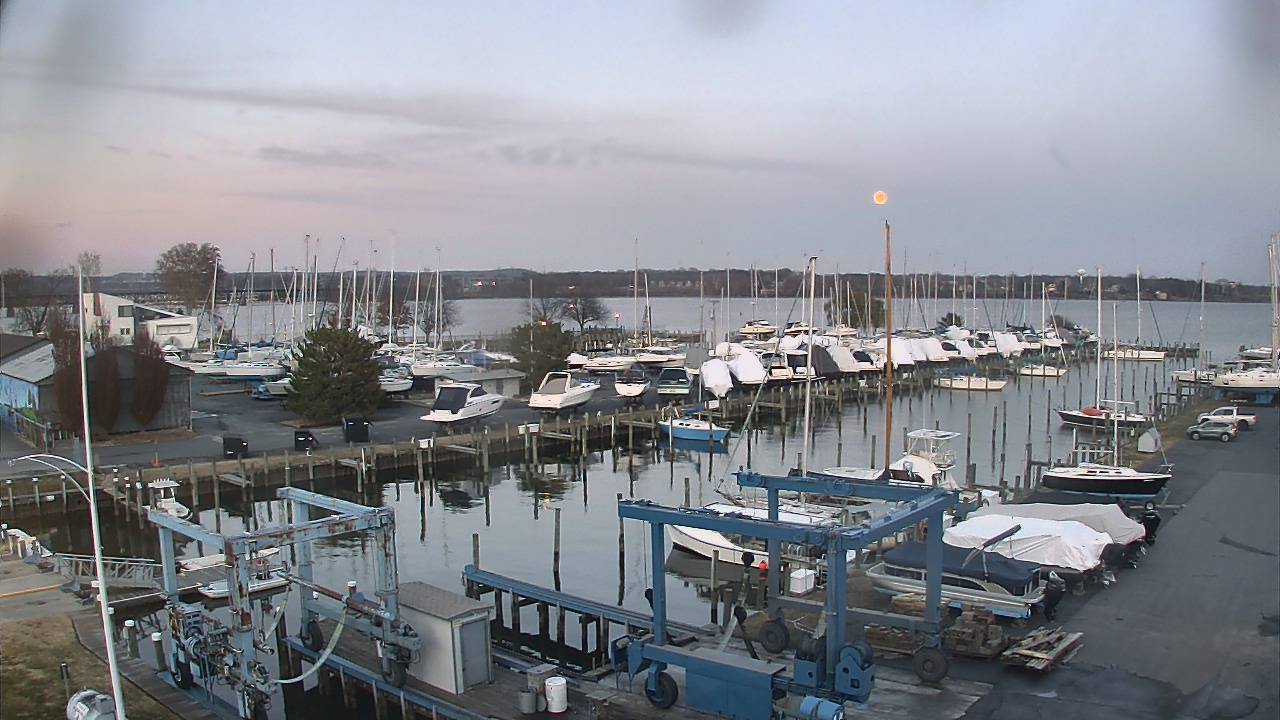Thumbnail for current weather camera view from Tidewater Marina in Havre de Grace, Maryland