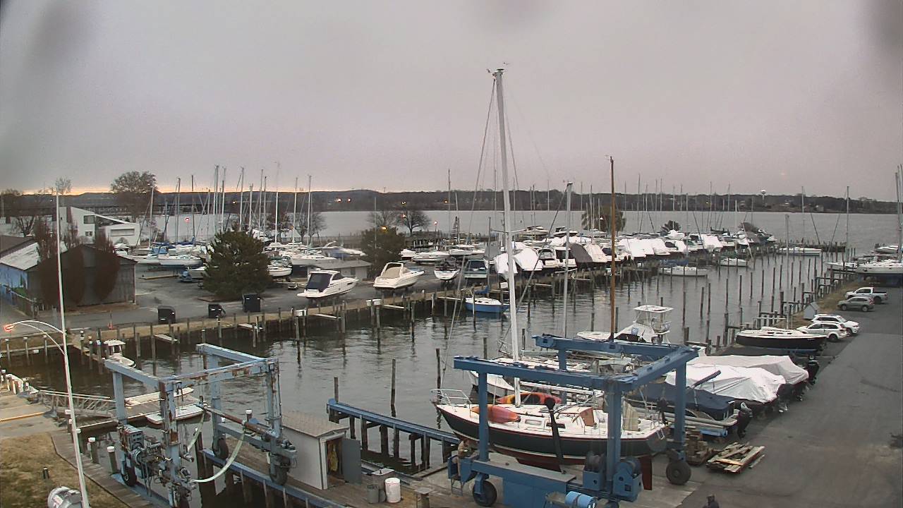 Thumbnail for current weather camera view from Tidewater Marina in Havre de Grace, Maryland