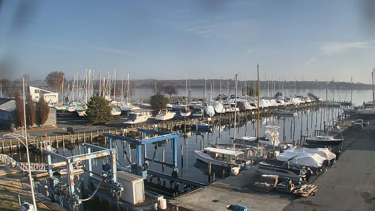 Thumbnail for current weather camera view from Tidewater Marina in Havre de Grace, Maryland