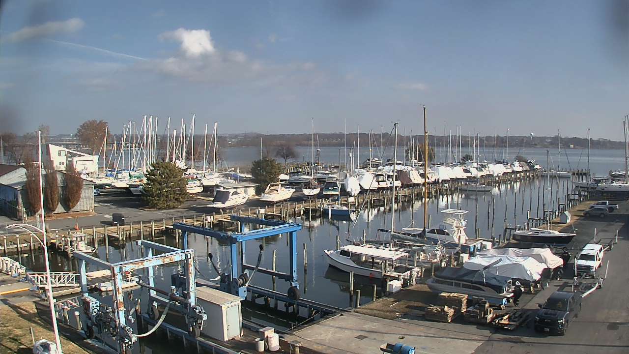 Thumbnail for current weather camera view from Tidewater Marina in Havre de Grace, Maryland
