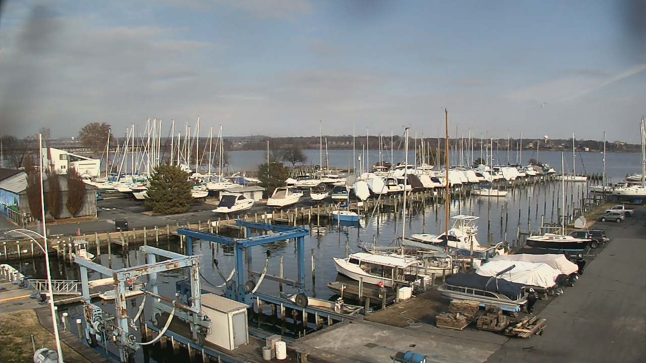 Thumbnail for current weather camera view from Tidewater Marina in Havre de Grace, Maryland
