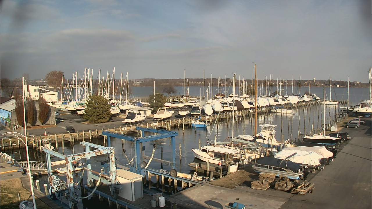 Thumbnail for current weather camera view from Tidewater Marina in Havre de Grace, Maryland