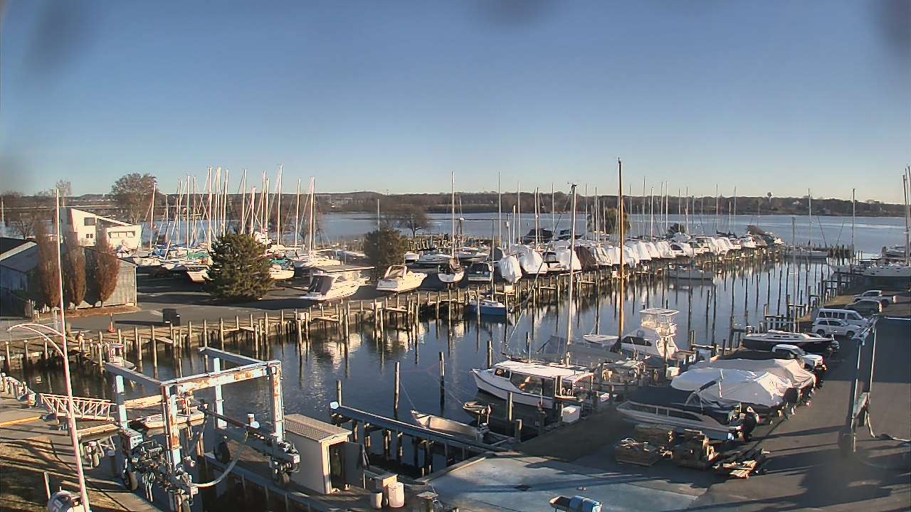 Thumbnail for current weather camera view from Tidewater Marina in Havre de Grace, Maryland