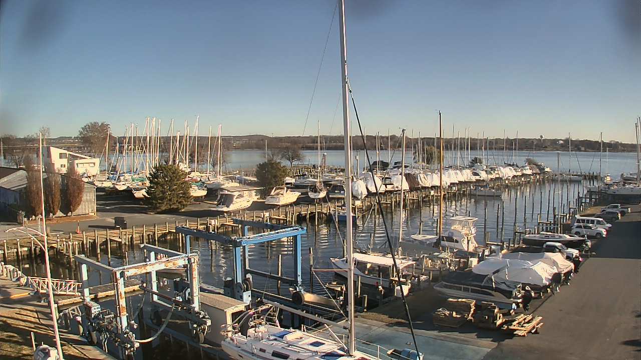 Thumbnail for current weather camera view from Tidewater Marina in Havre de Grace, Maryland