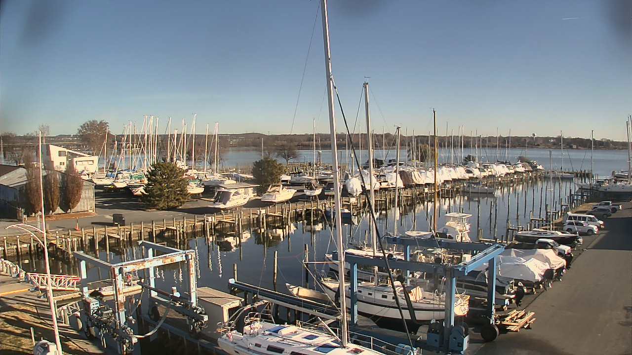 Thumbnail for current weather camera view from Tidewater Marina in Havre de Grace, Maryland