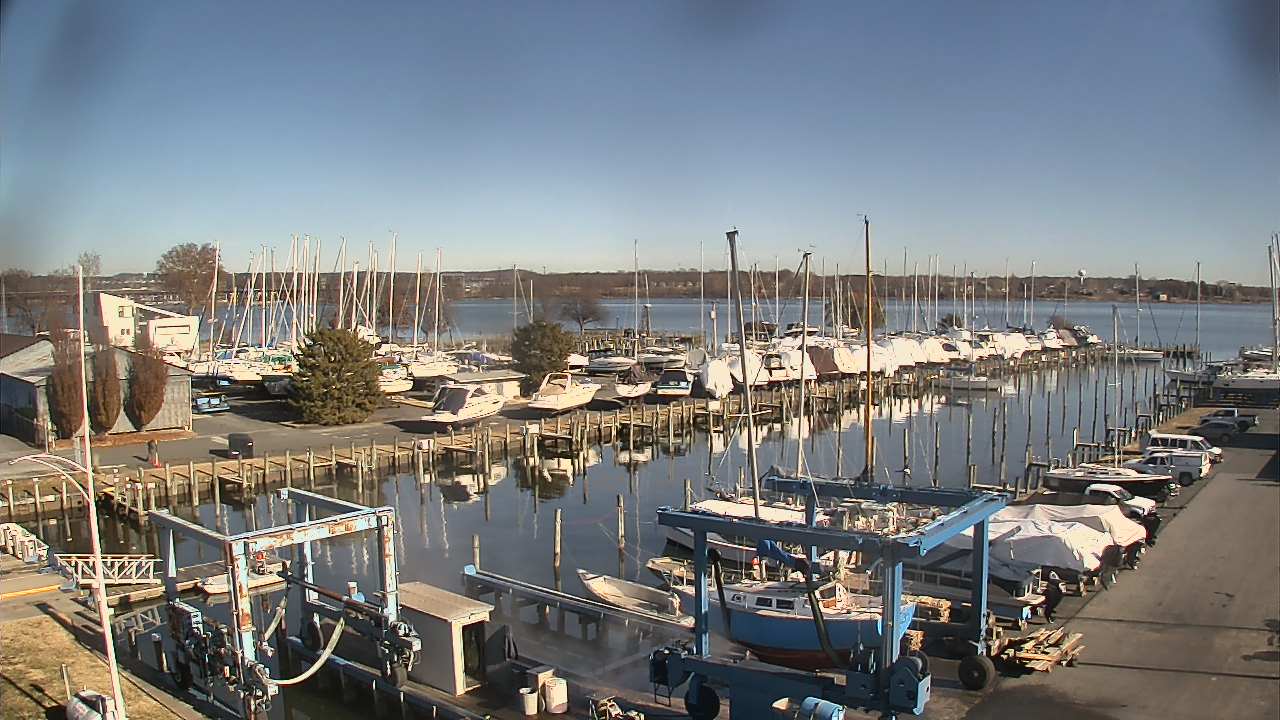 Thumbnail for current weather camera view from Tidewater Marina in Havre de Grace, Maryland