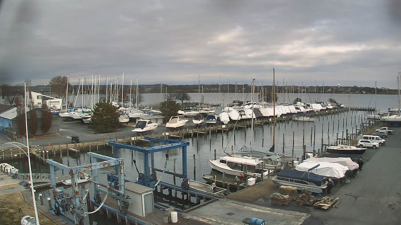 Thumbnail for current weather camera view from Tidewater Marina in Havre de Grace, Maryland