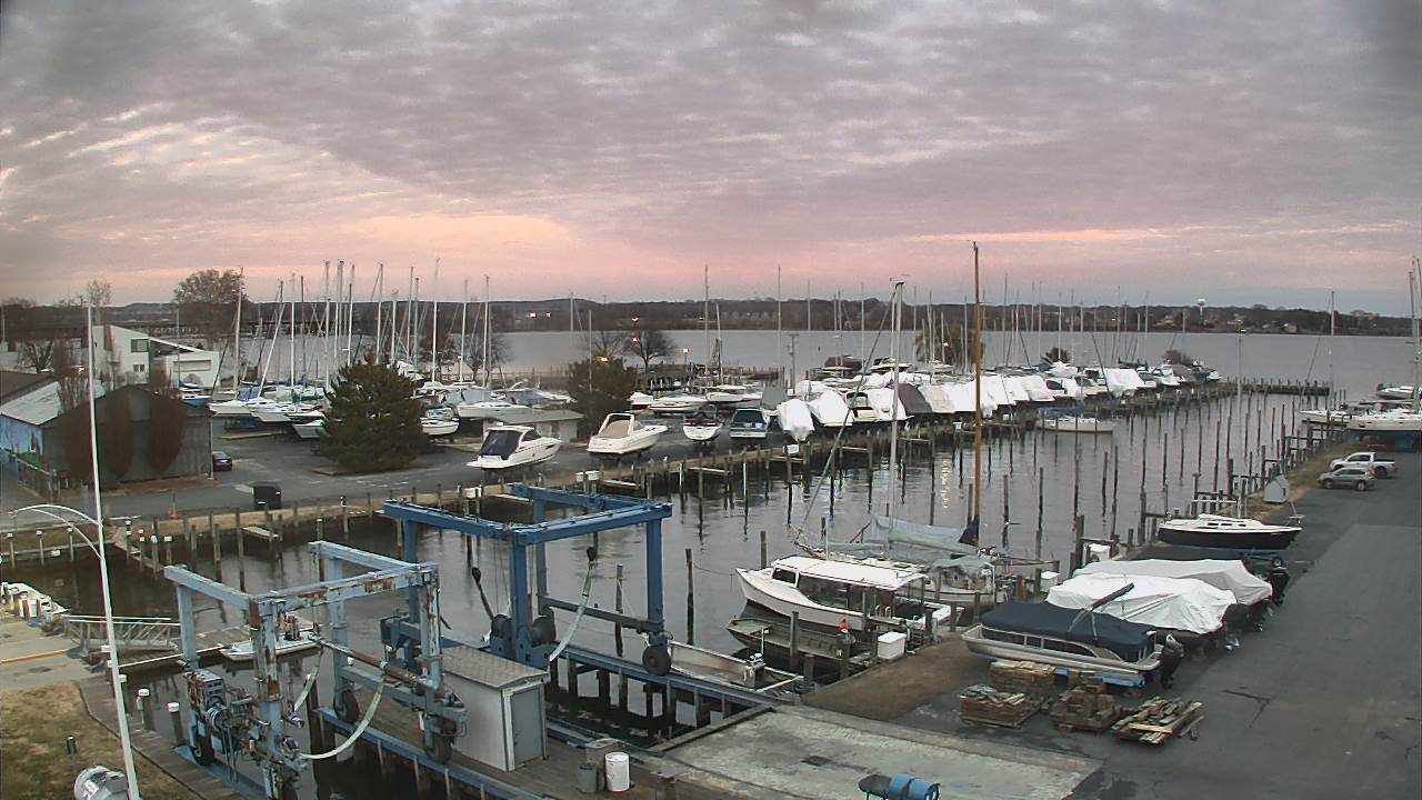 Thumbnail for current weather camera view from Tidewater Marina in Havre de Grace, Maryland