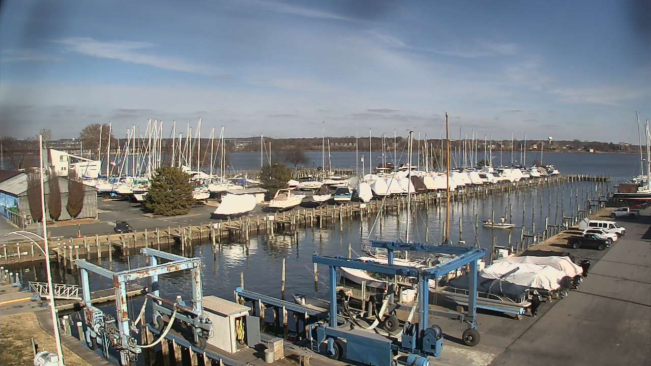 Thumbnail for current weather camera view from Tidewater Marina in Havre de Grace, Maryland