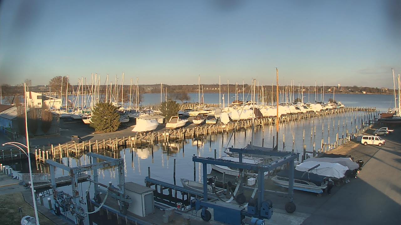 Thumbnail for current weather camera view from Tidewater Marina in Havre de Grace, Maryland