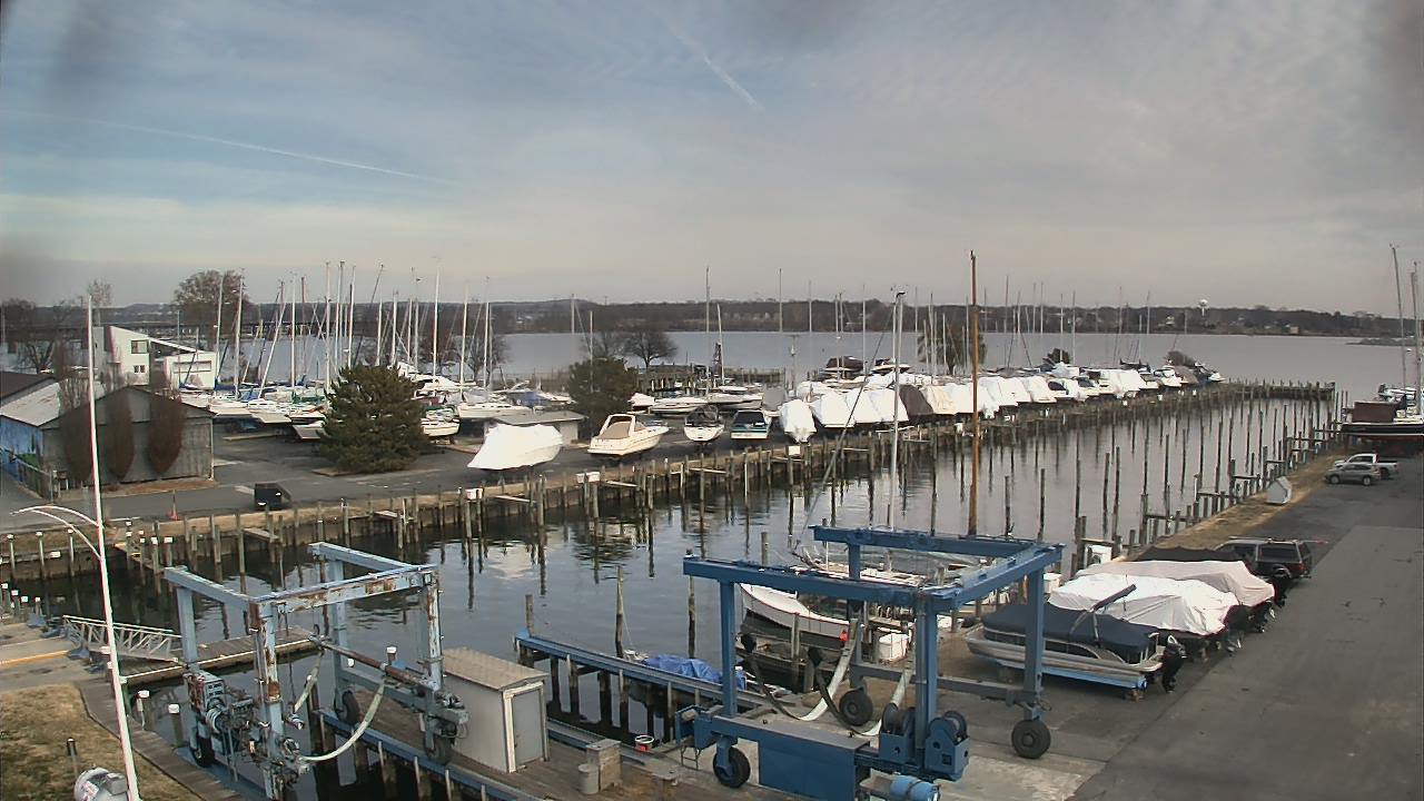 Thumbnail for current weather camera view from Tidewater Marina in Havre de Grace, Maryland