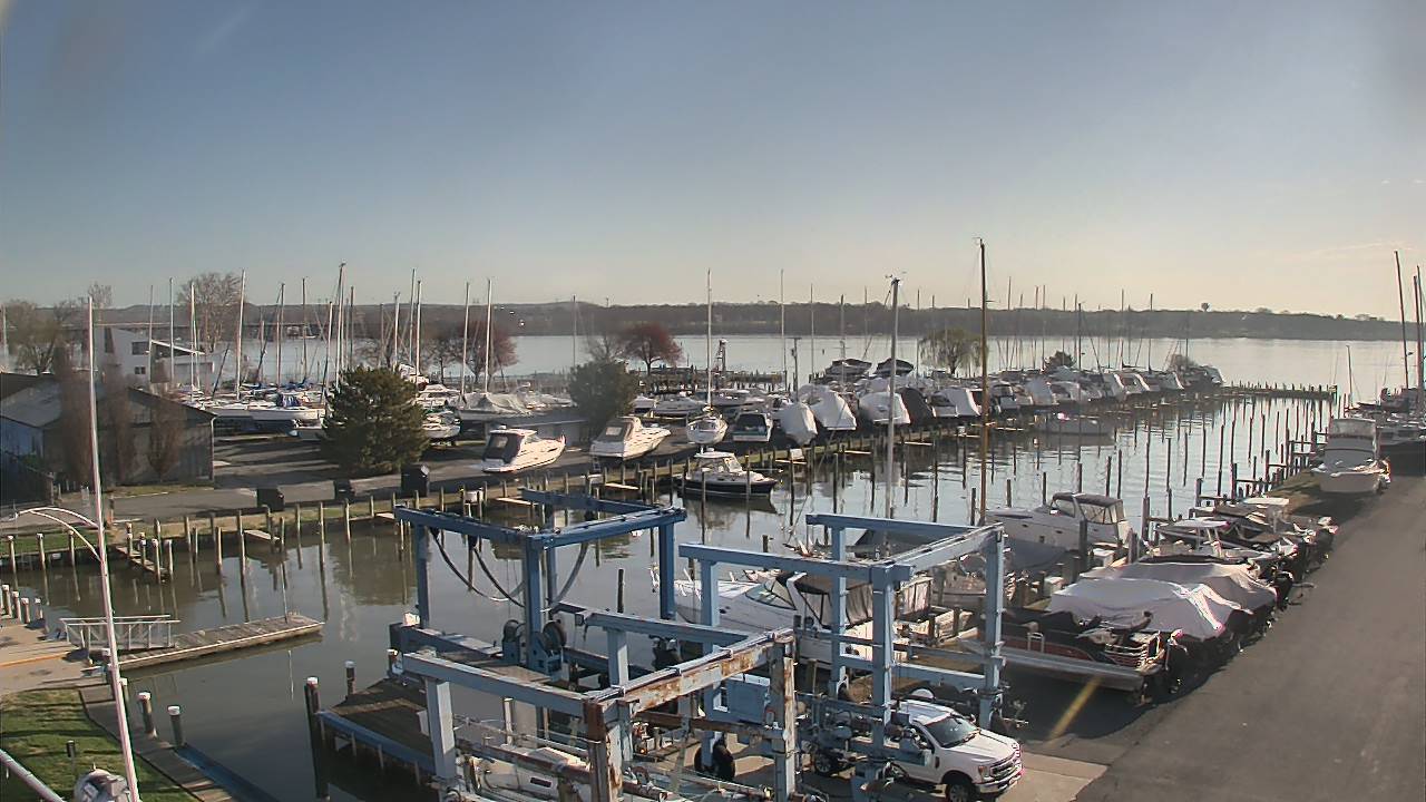 Thumbnail for current weather camera view from Tidewater Marina in Havre de Grace, Maryland