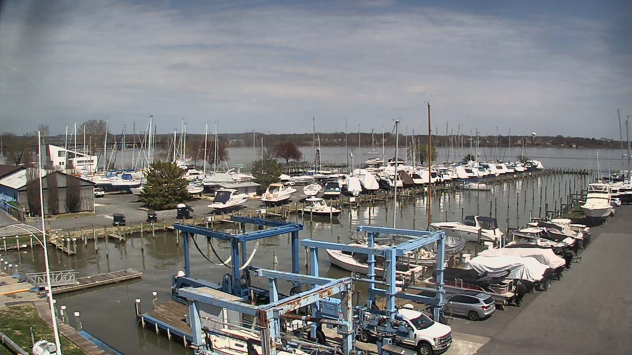 Thumbnail for current weather camera view from Tidewater Marina in Havre de Grace, Maryland