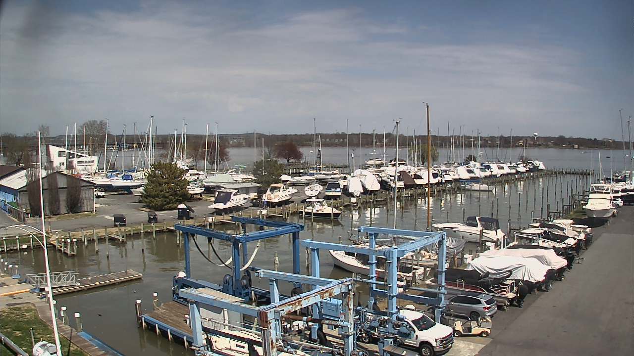 Thumbnail for current weather camera view from Tidewater Marina in Havre de Grace, Maryland