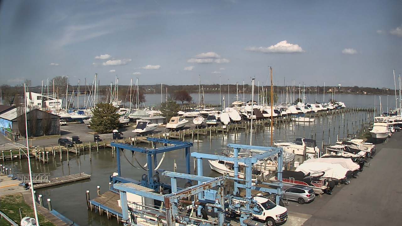 Thumbnail for current weather camera view from Tidewater Marina in Havre de Grace, Maryland
