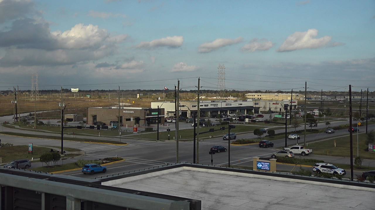 Thumbnail for current weather camera view from Iowa Colony Police Department in Meridiana, Texas