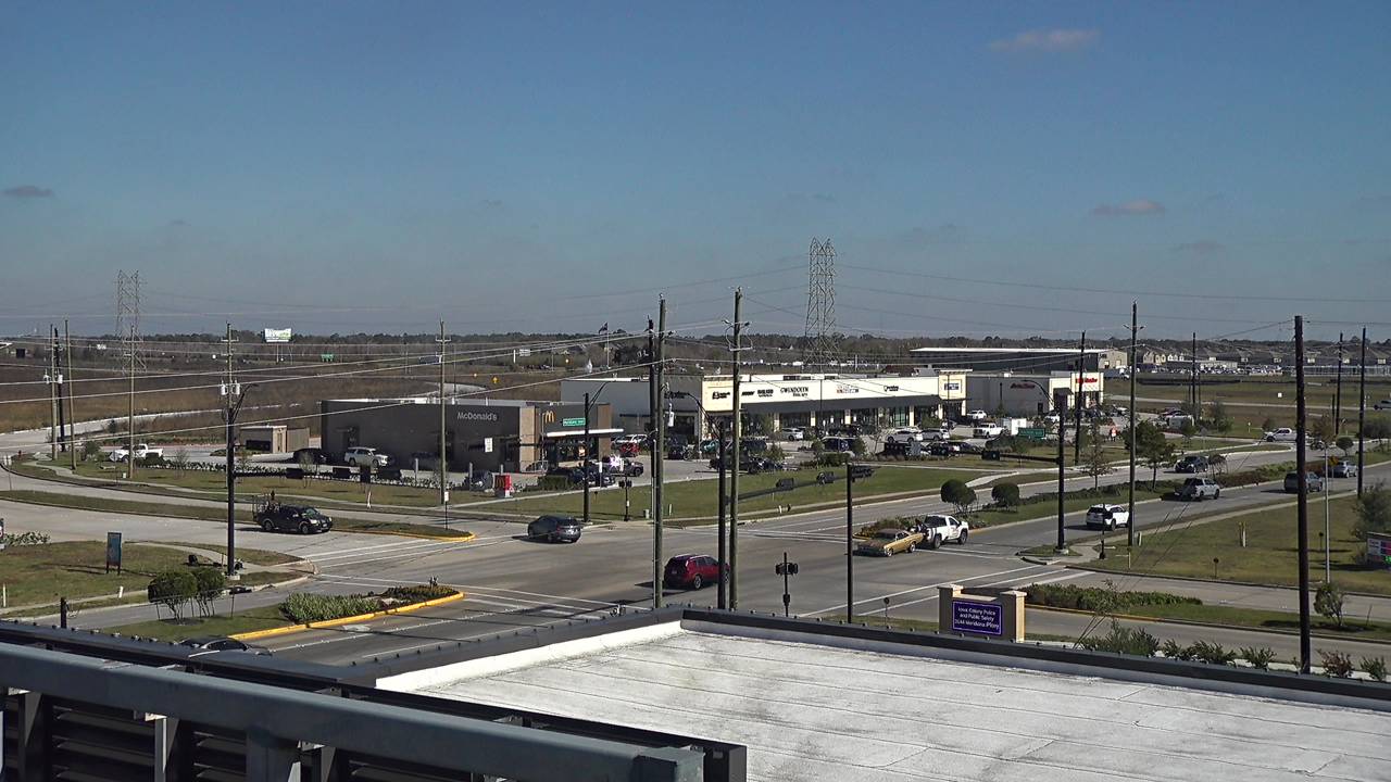 Thumbnail for current weather camera view from Iowa Colony Police Department in Meridiana, Texas