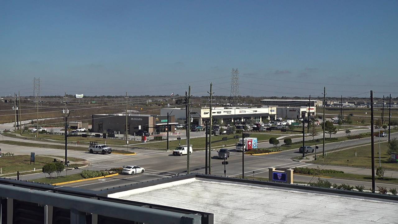 Thumbnail for current weather camera view from Iowa Colony Police Department in Meridiana, Texas
