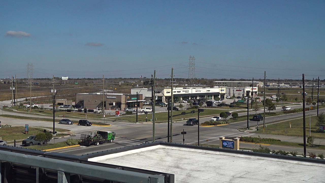 Thumbnail for current weather camera view from Iowa Colony Police Department in Meridiana, Texas