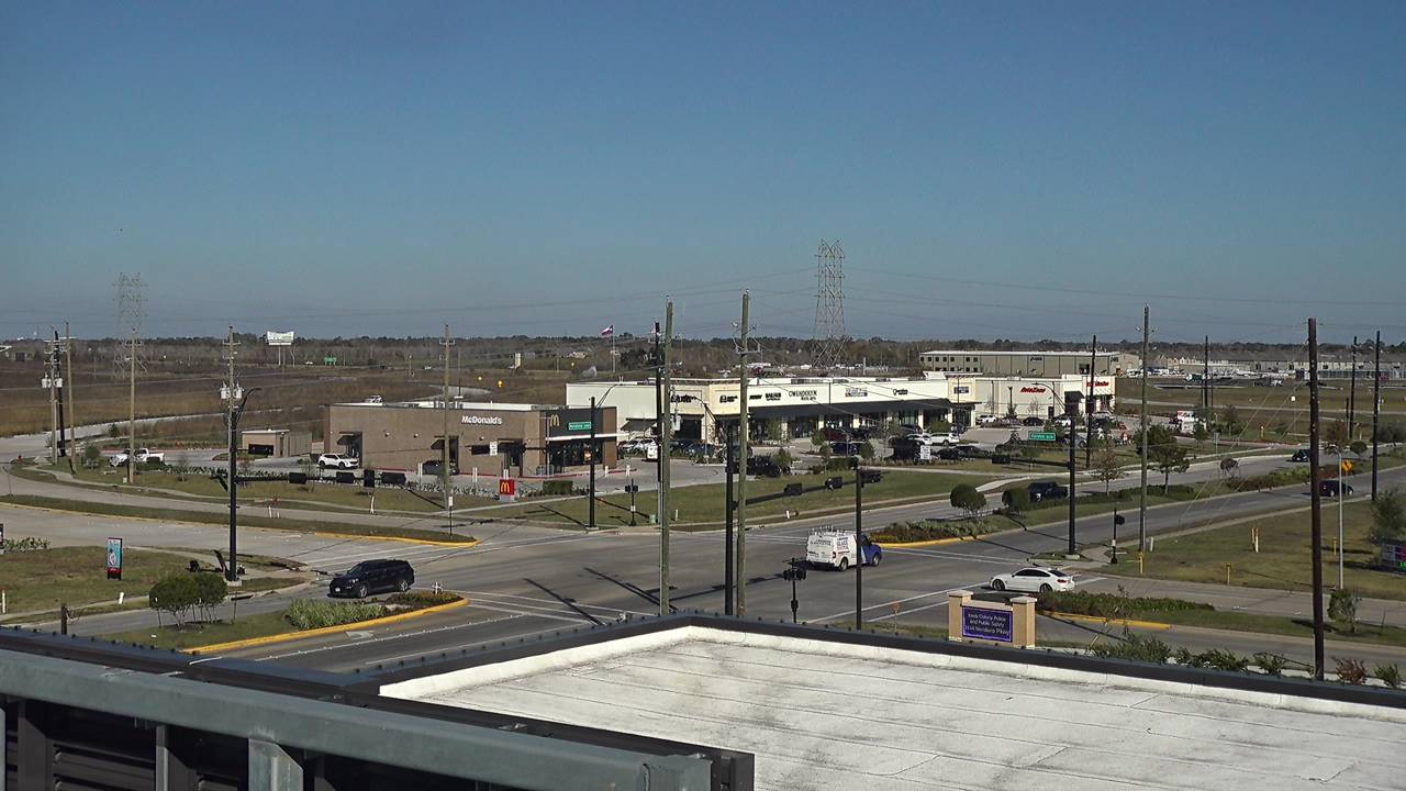 Thumbnail for current weather camera view from Iowa Colony Police Department in Meridiana, Texas