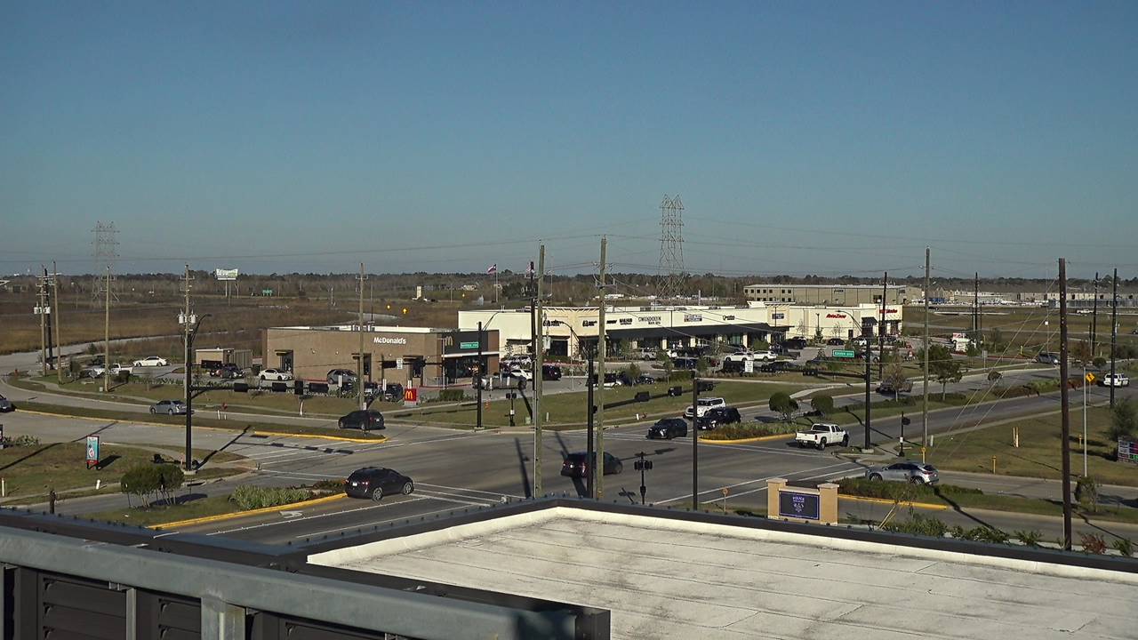 Thumbnail for current weather camera view from Iowa Colony Police Department in Meridiana, Texas