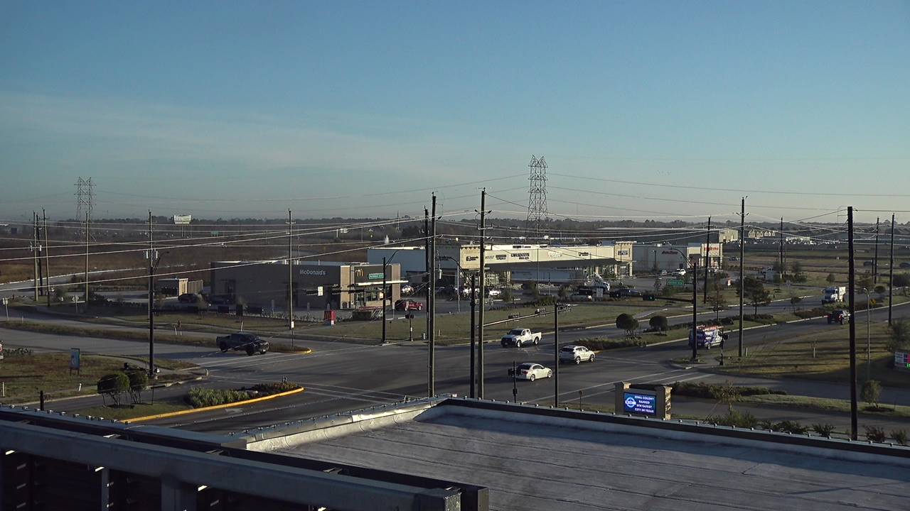 Thumbnail for current weather camera view from Iowa Colony Police Department in Meridiana, Texas