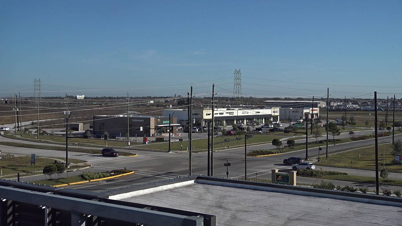 Thumbnail for current weather camera view from Iowa Colony Police Department in Meridiana, Texas