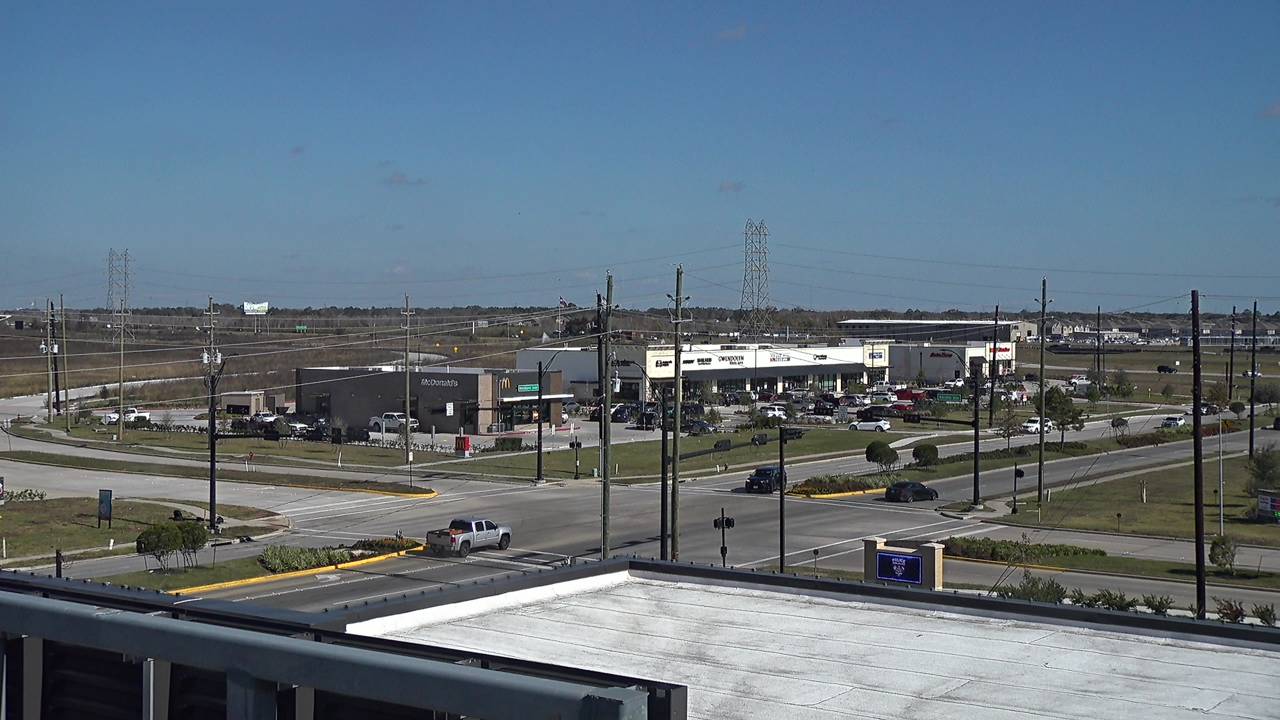 Thumbnail for current weather camera view from Iowa Colony Police Department in Meridiana, Texas