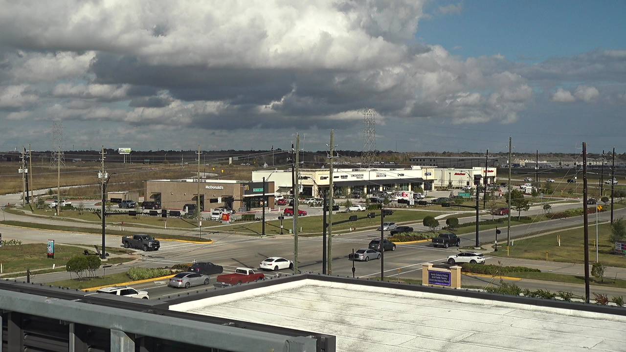 Thumbnail for current weather camera view from Iowa Colony Police Department in Meridiana, Texas