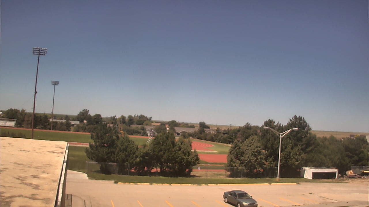 Thumbnail for current weather camera view from Stanton County Jr/Sr High School in Johnson City, Kansas