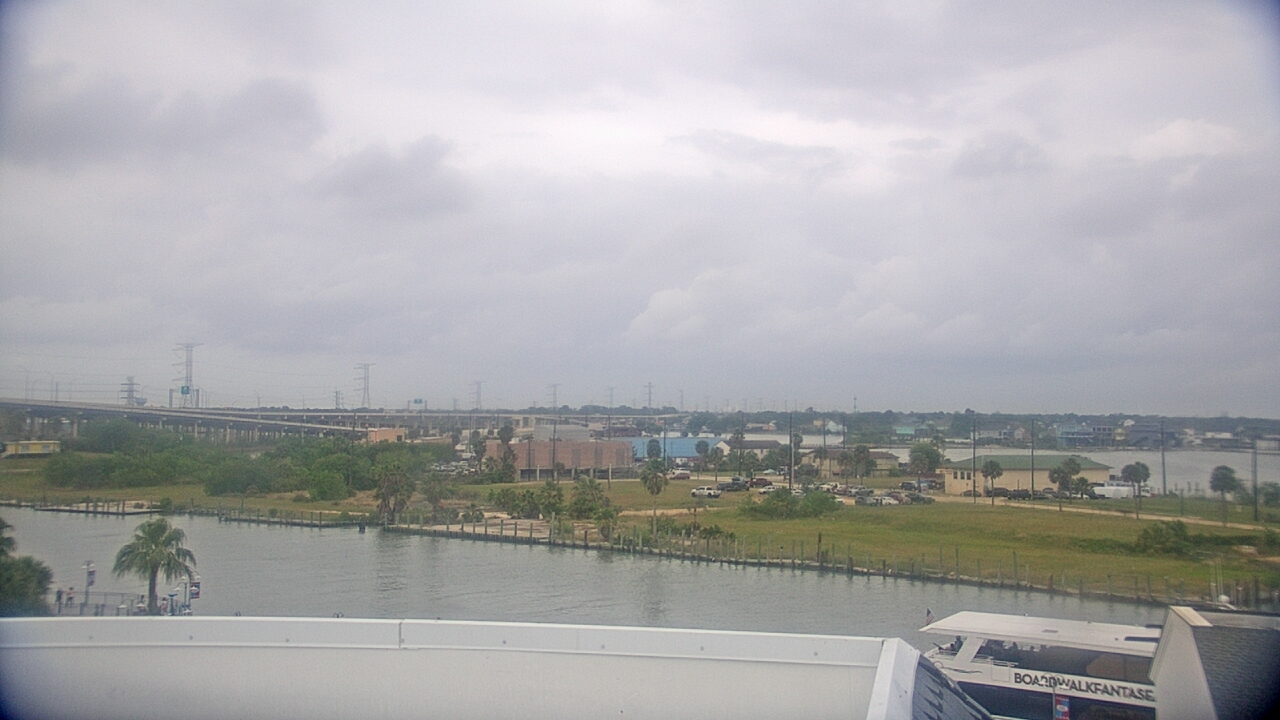 Thumbnail for current weather camera view from The Boardwalk Inn in Kemah, Texas