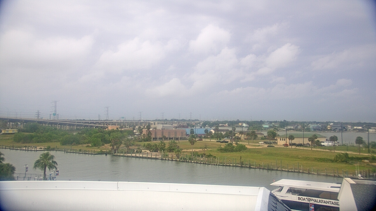 Thumbnail for current weather camera view from The Boardwalk Inn in Kemah, Texas
