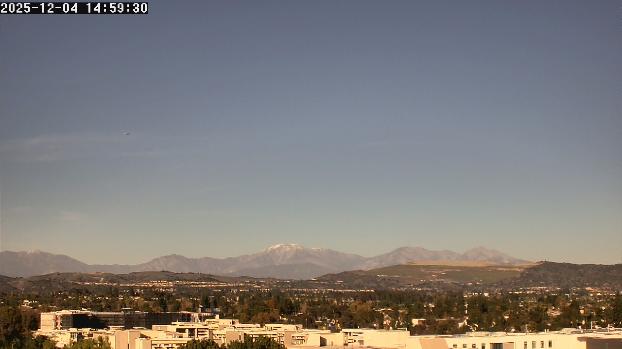 Thumbnail for current weather camera view from LSN06 - California State University Fullerton in Fullerton, California