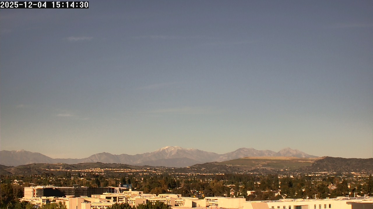 Thumbnail for current weather camera view from LSN06 - California State University Fullerton in Fullerton, California