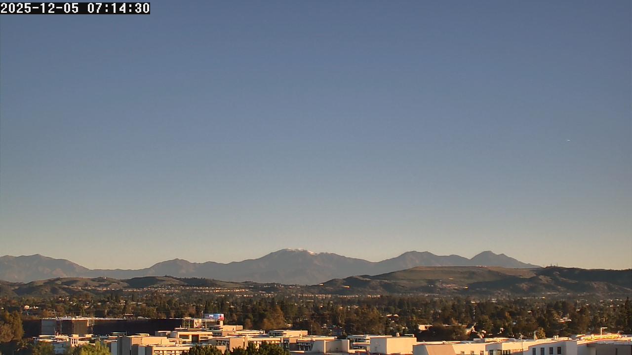 Thumbnail for current weather camera view from LSN06 - California State University Fullerton in Fullerton, California