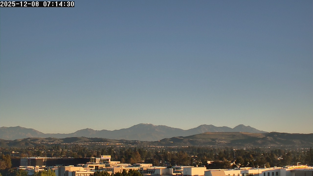 Thumbnail for current weather camera view from LSN06 - California State University Fullerton in Fullerton, California