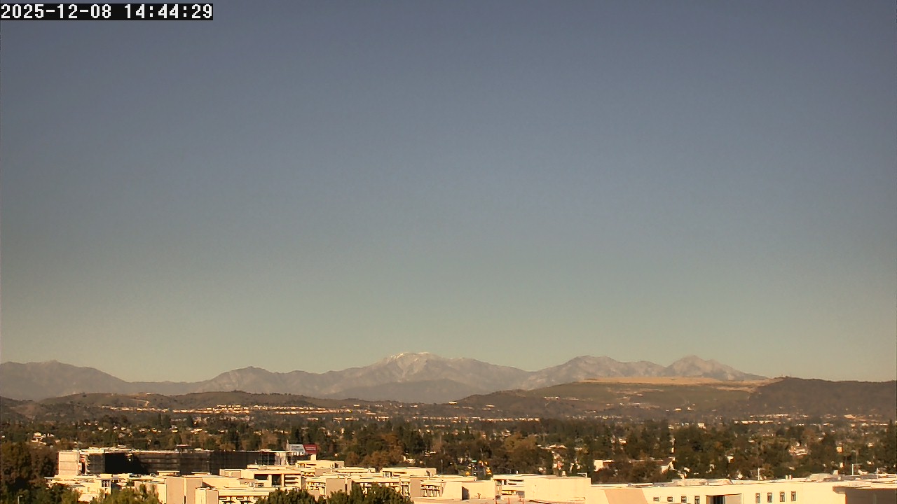 Thumbnail for current weather camera view from LSN06 - California State University Fullerton in Fullerton, California