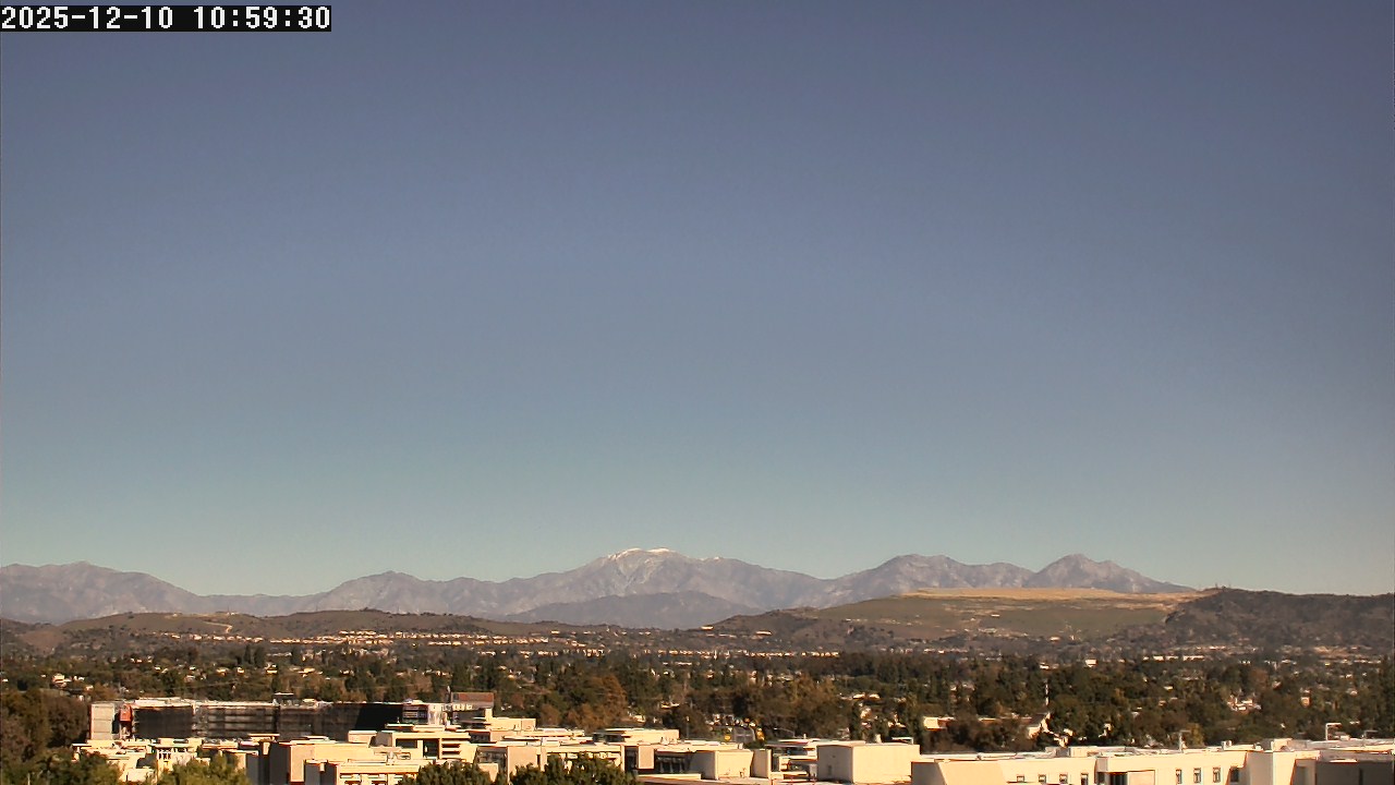 Thumbnail for current weather camera view from LSN06 - California State University Fullerton in Fullerton, California