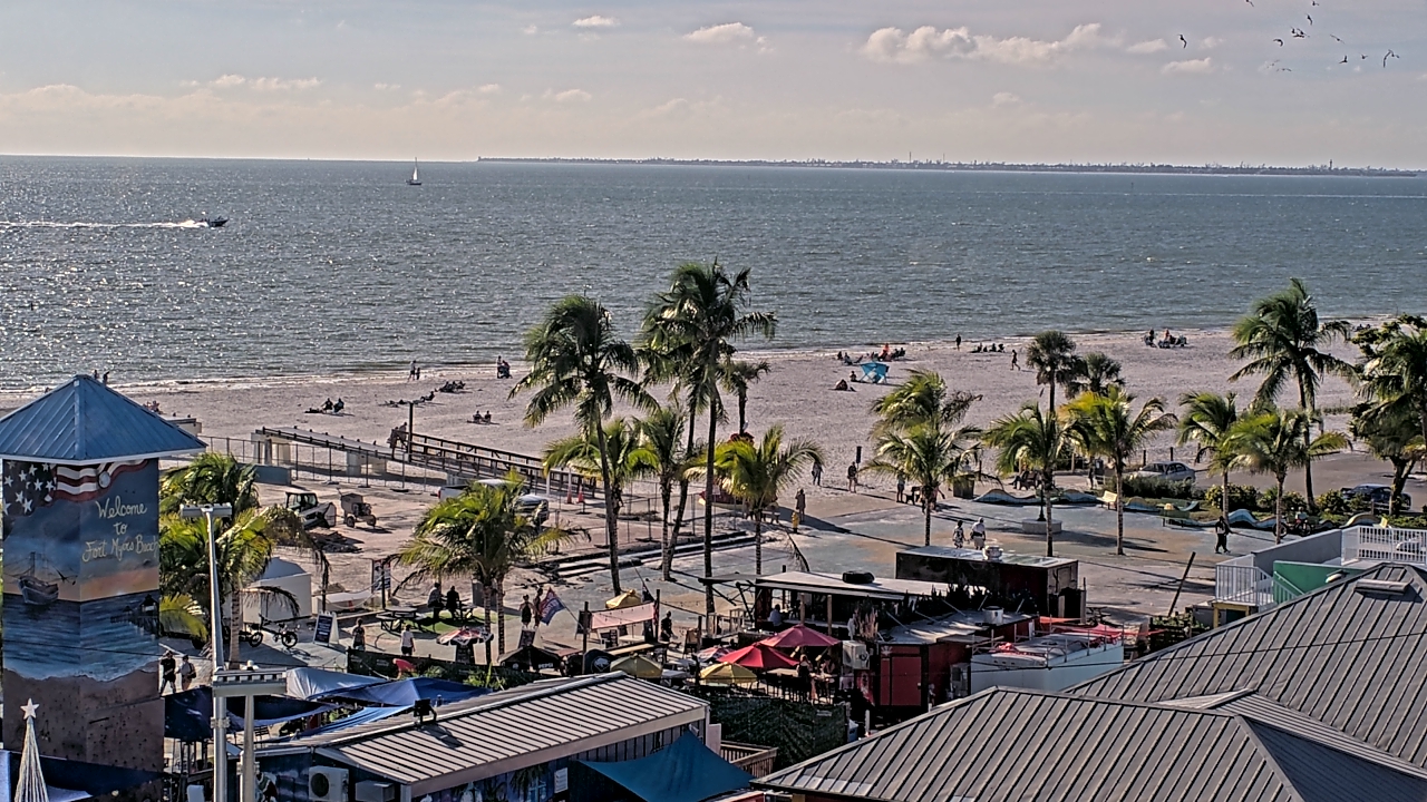 Thumbnail for current weather camera view from Margaritaville Beach Resort in Fort Myers Beach, Florida