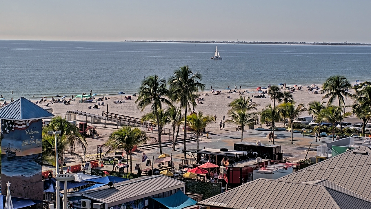 Thumbnail for current weather camera view from Margaritaville Beach Resort in Fort Myers Beach, Florida