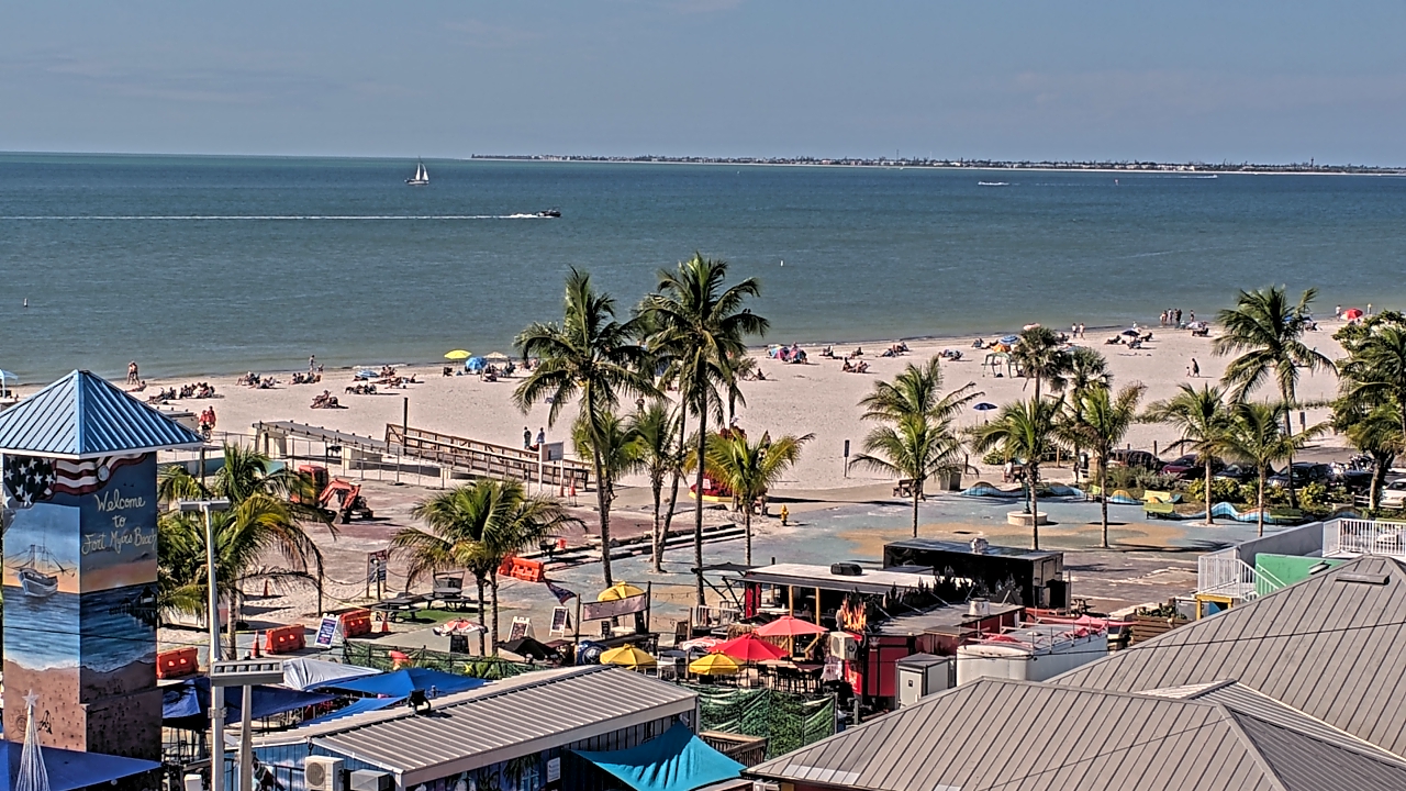 Thumbnail for current weather camera view from Margaritaville Beach Resort in Fort Myers Beach, Florida