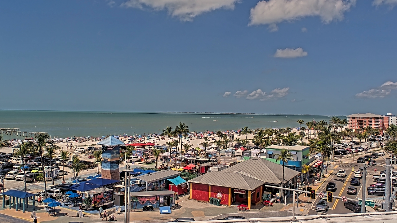 Thumbnail for current weather camera view from Margaritaville Beach Resort in Fort Myers Beach, Florida